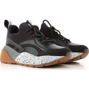 Stella McCartney Women’s Eclypse Low-Top Synthetic Textile Sneakers EU37 Black/G